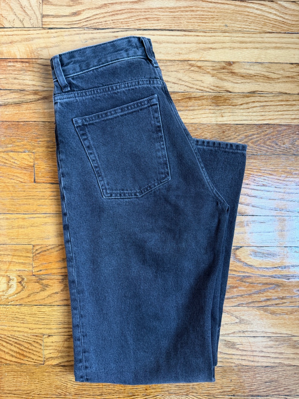 H&M Straight-Leg Black Jeans